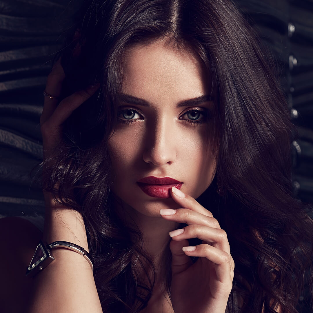 Sexy makeup female model